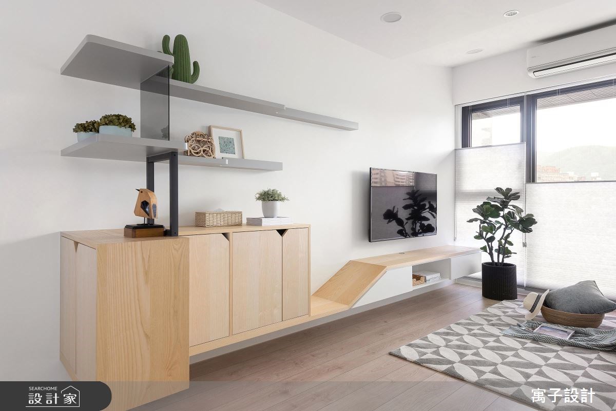 20坪新成屋(5年以下)＿北歐風客廳案例圖片＿寓子設計＿寓子_popcorn之5