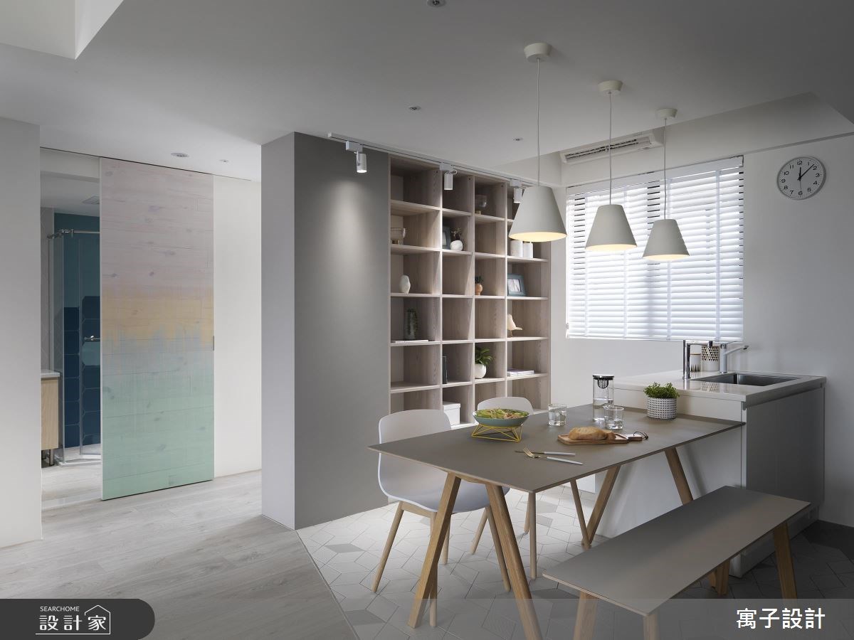 21坪老屋(16~30年)＿北歐風餐廳案例圖片＿寓子設計＿寓子_白色畫布之5