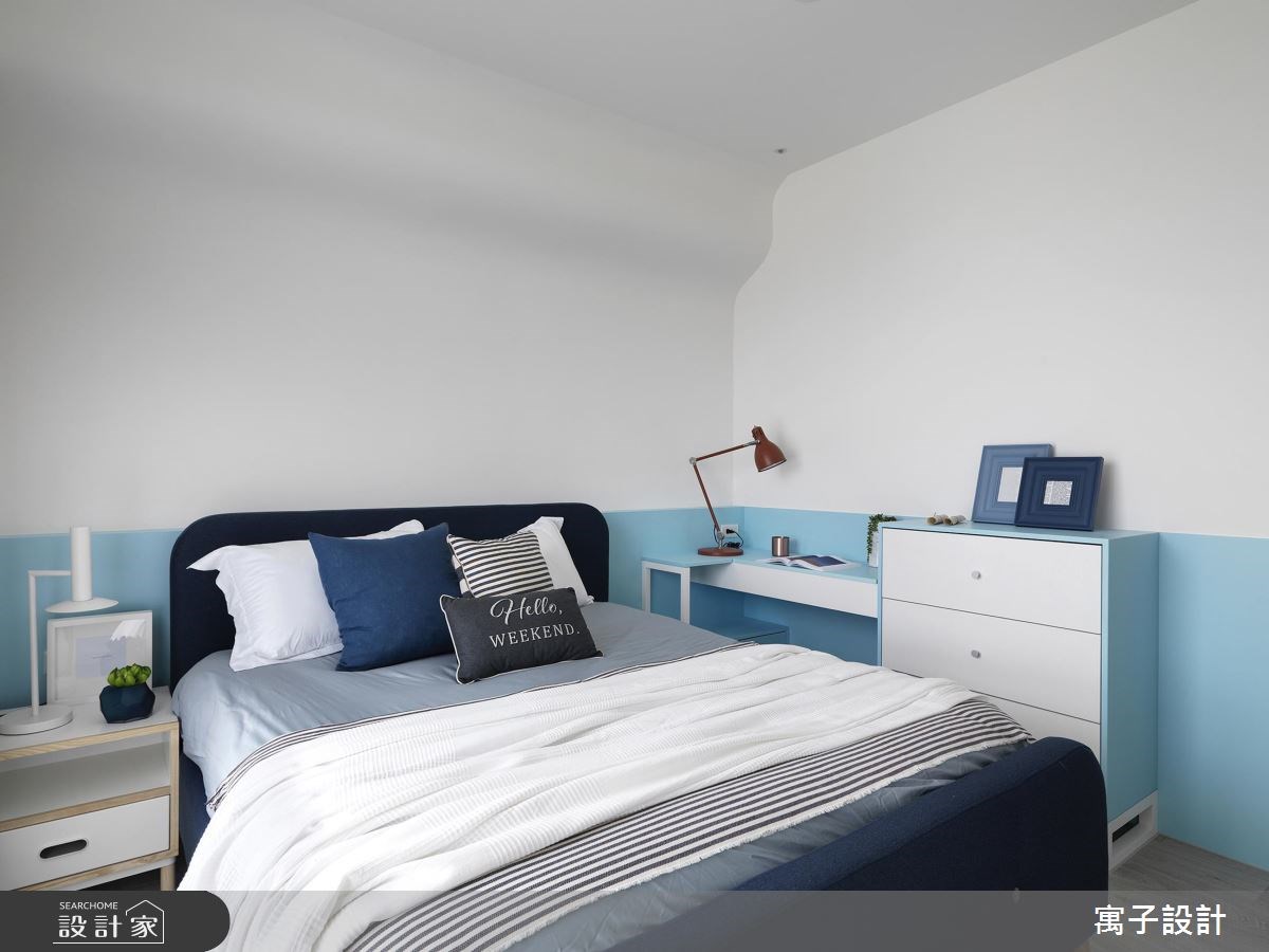 21坪老屋(16~30年)＿北歐風臥室案例圖片＿寓子設計＿寓子_白色畫布之13