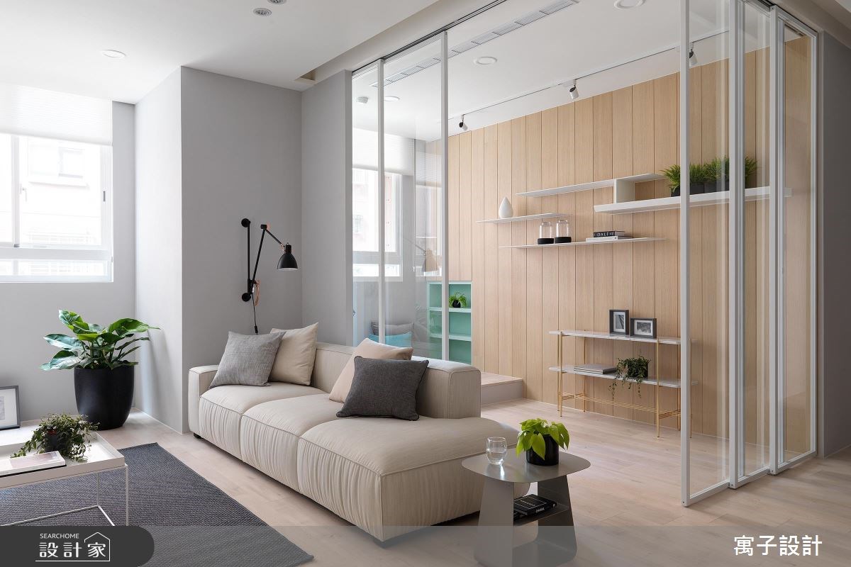 40坪老屋(16~30年)＿北歐風客廳案例圖片＿寓子設計＿寓子_Gary Star之2