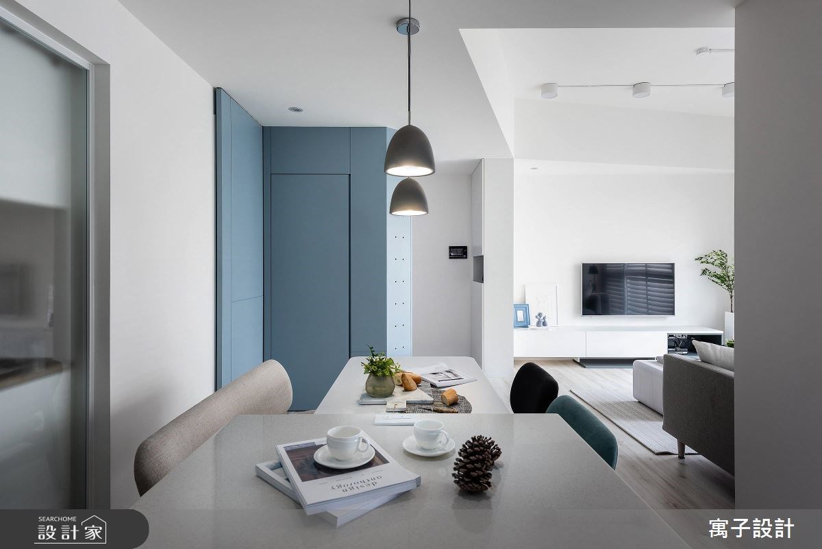 30坪新成屋(5年以下)＿北歐風餐廳案例圖片＿寓子設計＿寓子_Water Blue之7