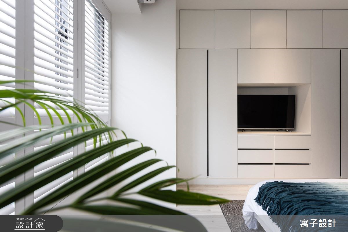 30坪新成屋(5年以下)＿北歐風臥室案例圖片＿寓子設計＿寓子_Water Blue之12