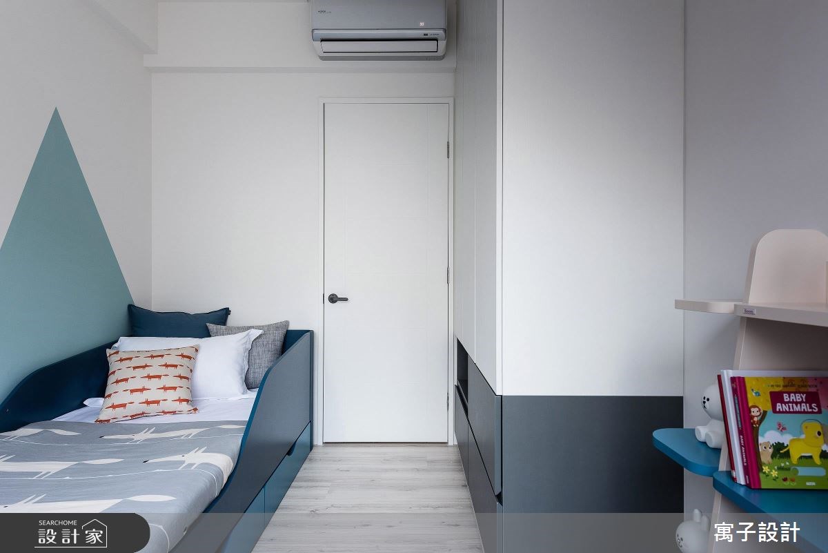 30坪新成屋(5年以下)＿北歐風臥室案例圖片＿寓子設計＿寓子_Water Blue之14