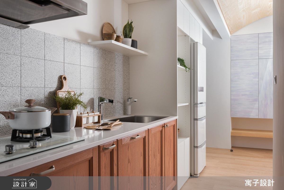25坪新成屋(5年以下)＿北歐風廚房案例圖片＿寓子設計＿寓子_翩翩之8
