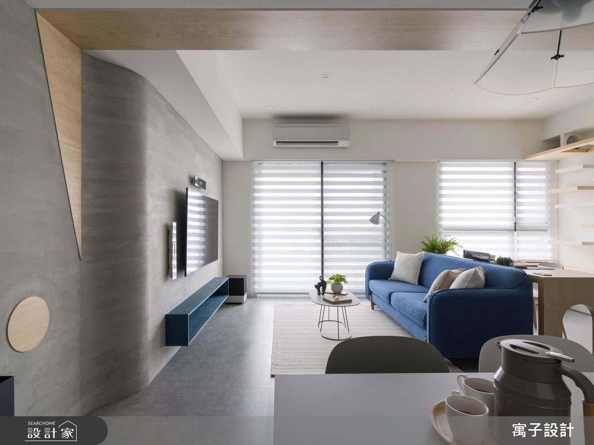 30坪新成屋(5年以下)＿北歐風客廳案例圖片＿寓子設計＿寓子_你好Liho之4