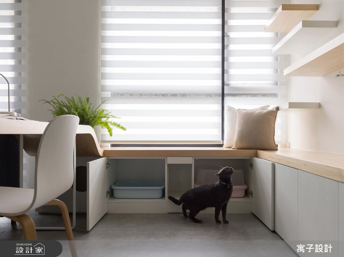 30坪新成屋(5年以下)＿北歐風工作區寵物案例圖片＿寓子設計＿寓子_你好Liho之13