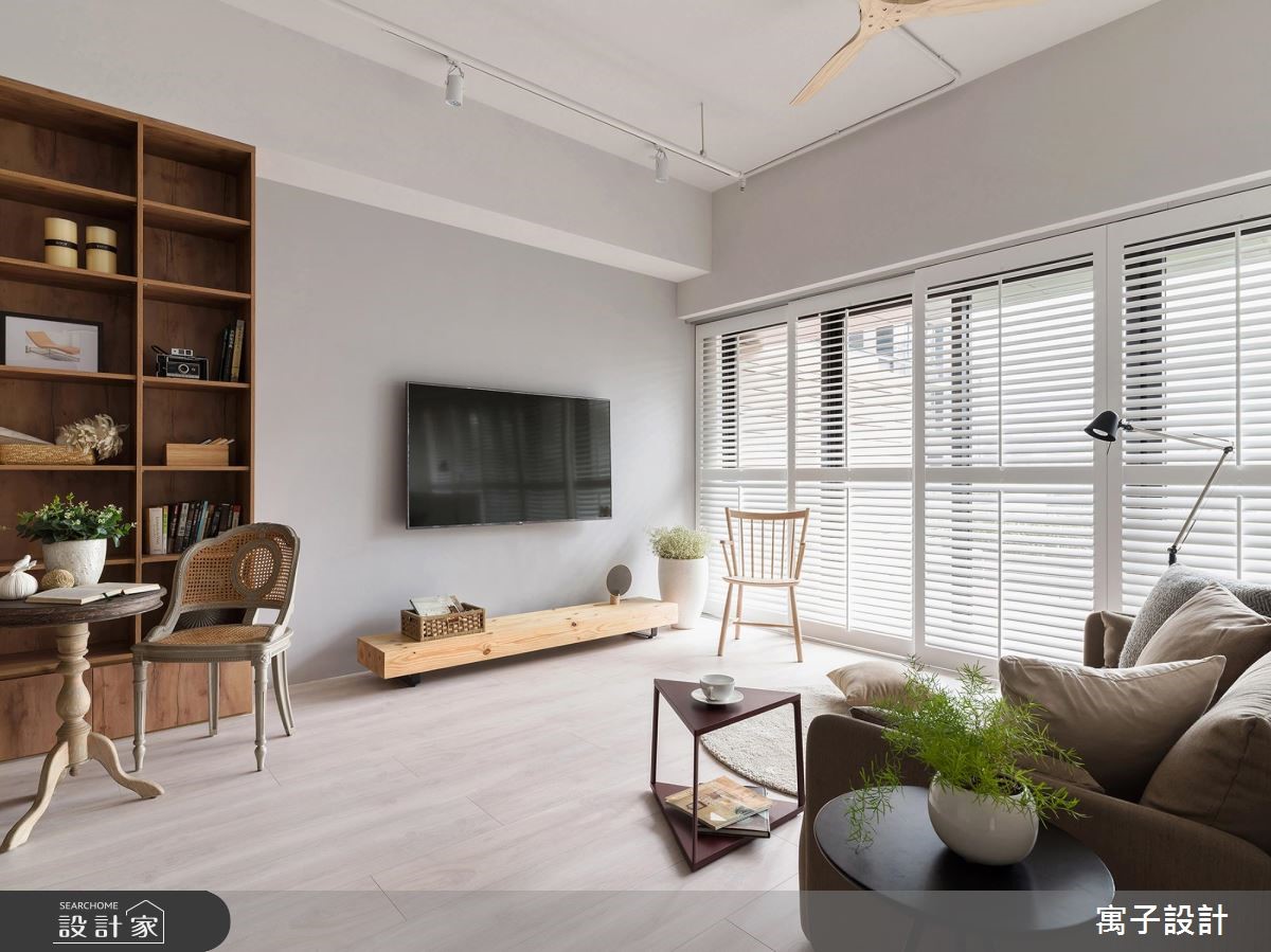 40坪新成屋(5年以下)＿北歐風客廳案例圖片＿寓子設計＿寓子_Chic house之5