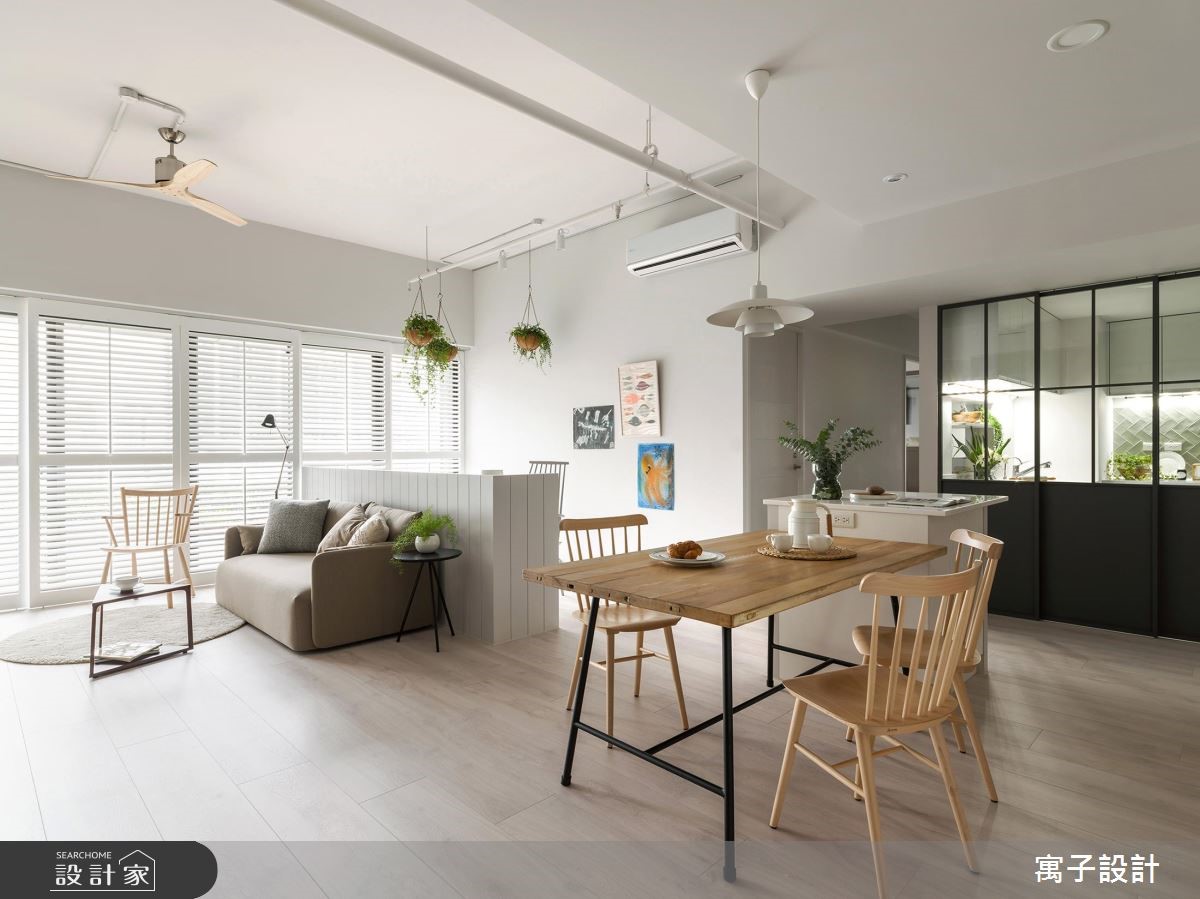 40坪新成屋(5年以下)＿北歐風餐廳案例圖片＿寓子設計＿寓子_Chic house之2