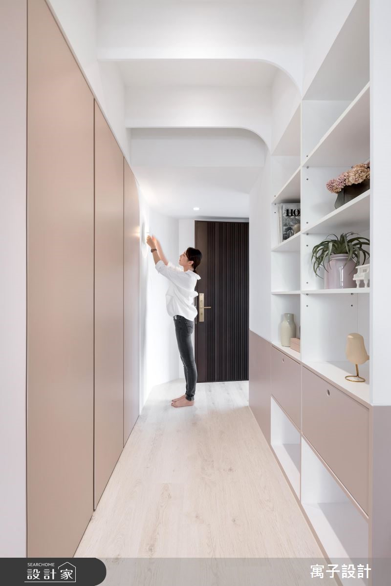 19坪新成屋(5年以下)＿北歐風玄關走廊案例圖片＿寓子設計＿寓子_Hebbe之1