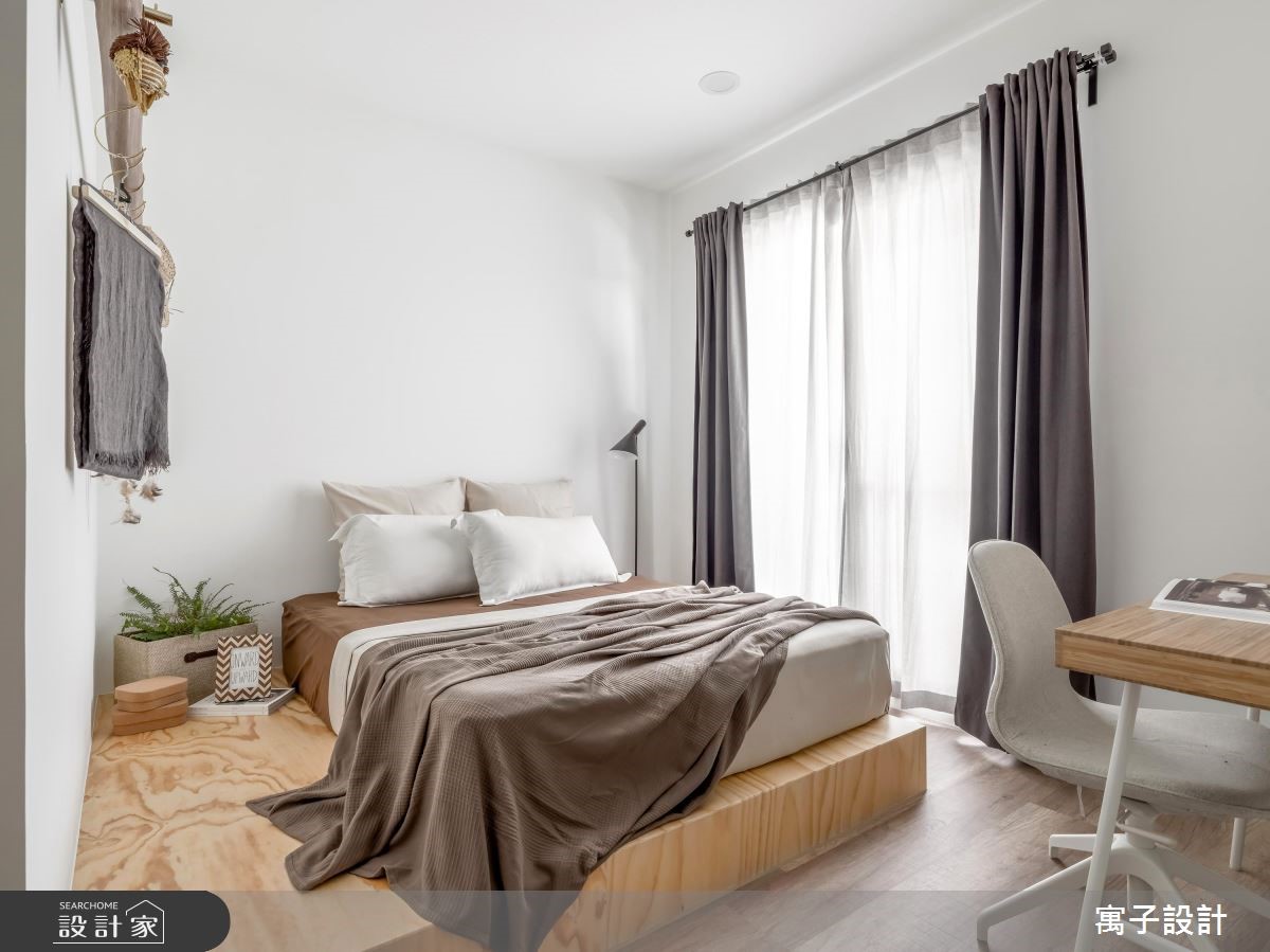 16坪新成屋(5年以下)＿北歐風臥室案例圖片＿寓子設計＿寓子_豆米屋之12