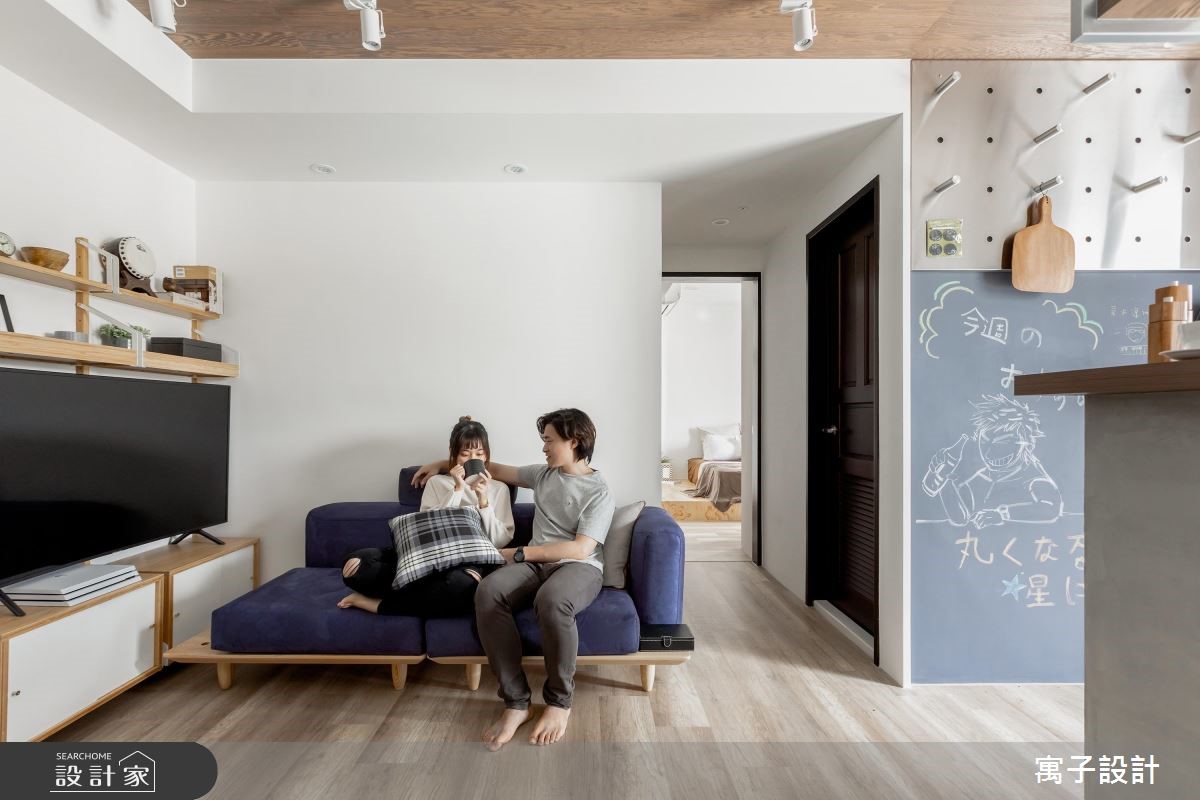16坪新成屋(5年以下)＿北歐風客廳案例圖片＿寓子設計＿寓子_豆米屋之4