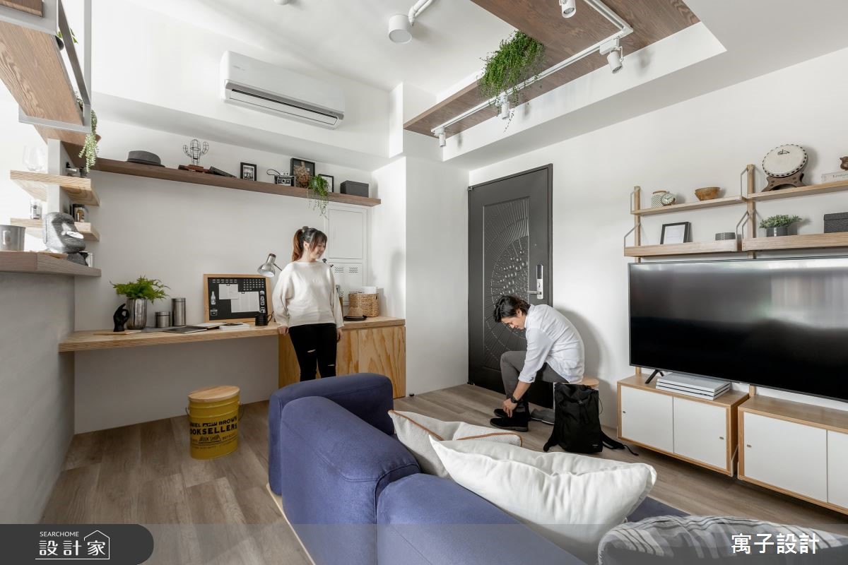 16坪新成屋(5年以下)＿北歐風客廳案例圖片＿寓子設計＿寓子_豆米屋之1