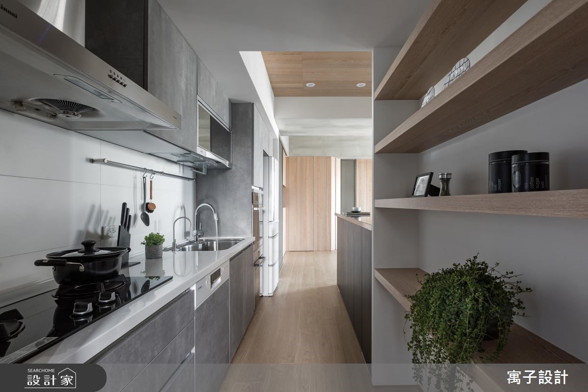 30坪新成屋(5年以下)＿北歐風廚房案例圖片＿寓子設計＿寓子_H°之10