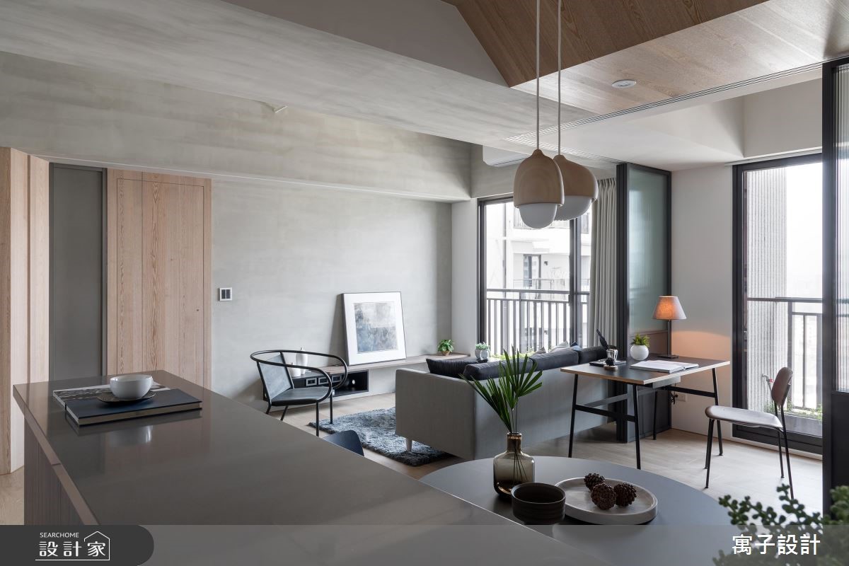 30坪新成屋(5年以下)＿北歐風餐廳書房案例圖片＿寓子設計＿寓子_H°之14