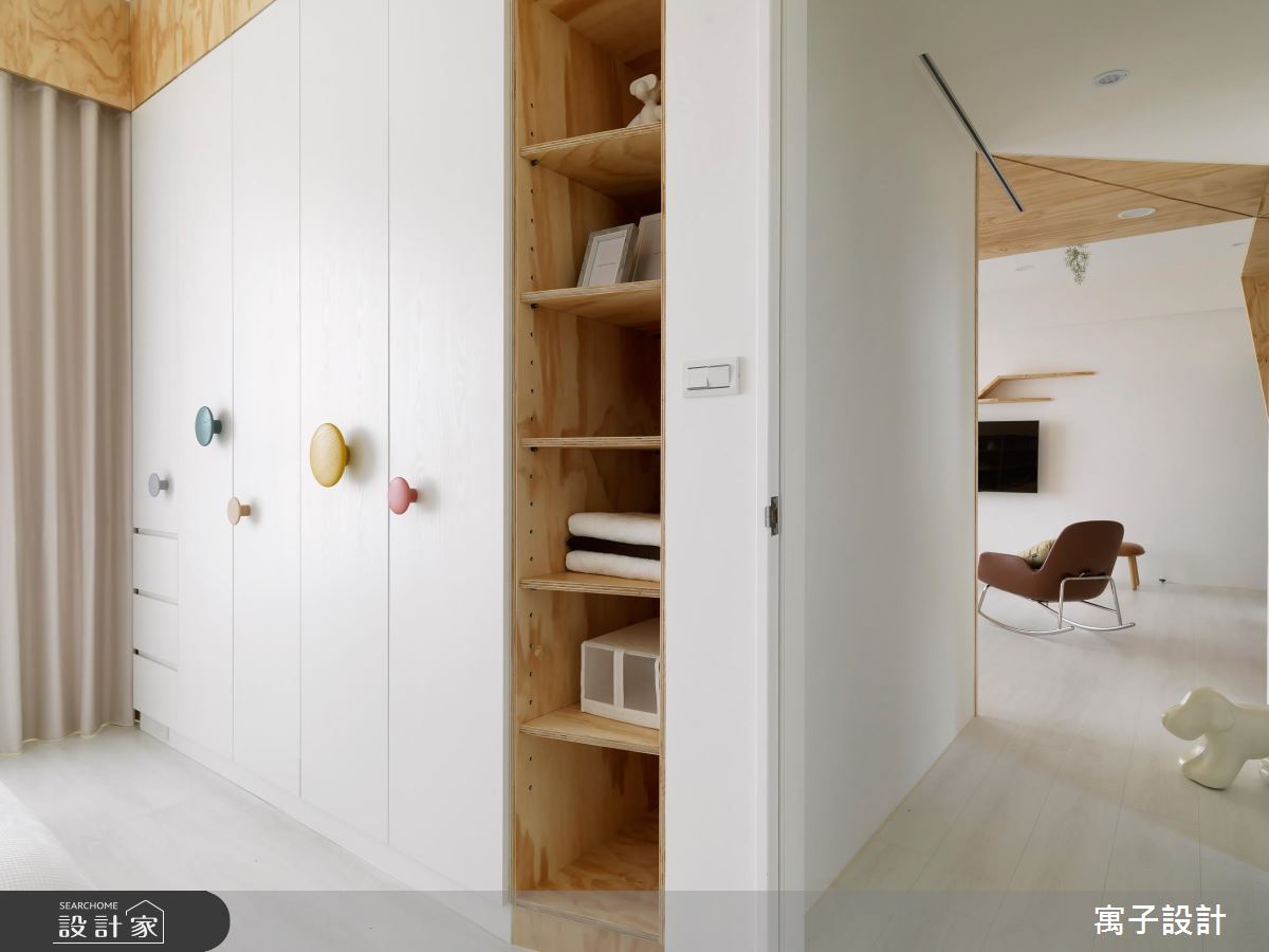 30坪新成屋(5年以下)＿北歐風臥室案例圖片＿寓子設計＿寓子_遊樂園之15