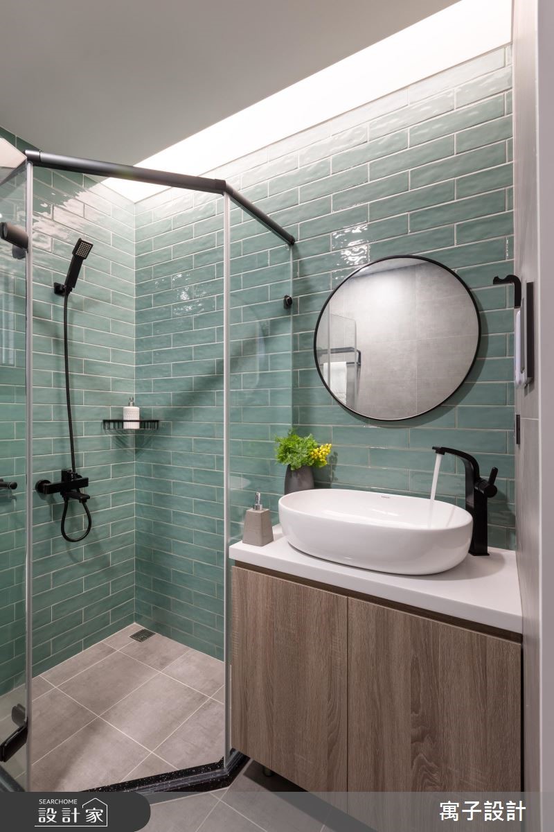 21坪新成屋(5年以下)＿北歐風浴室案例圖片＿寓子設計＿寓子_薄荷森林之17