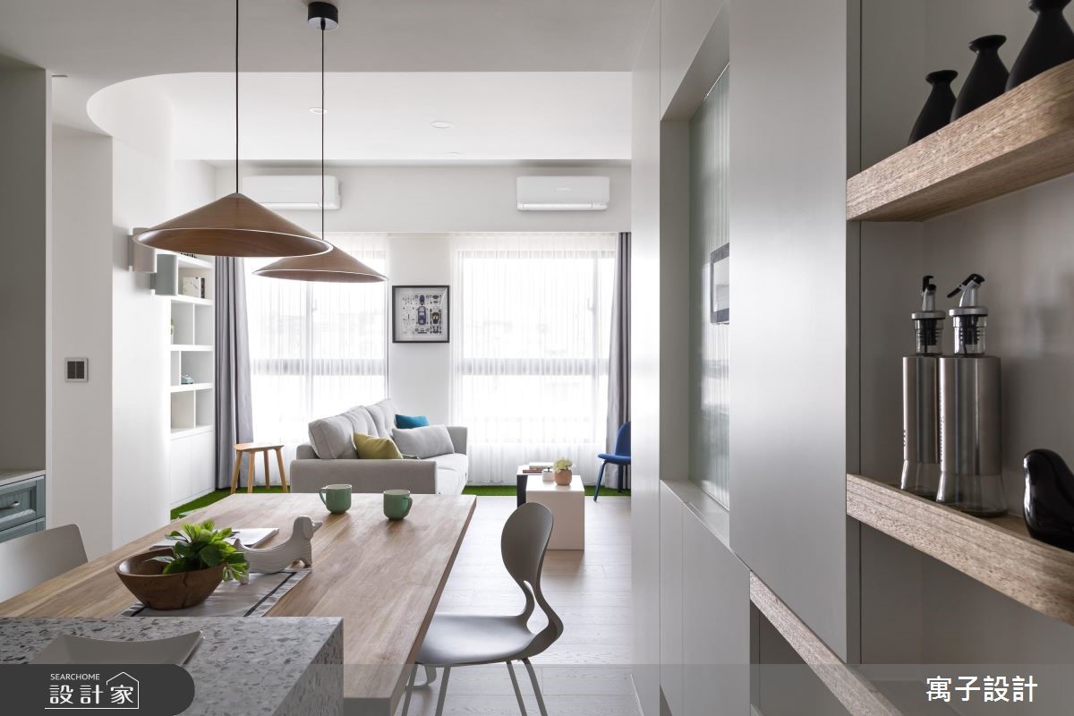 21坪新成屋(5年以下)＿北歐風餐廳案例圖片＿寓子設計＿寓子_薄荷森林之11