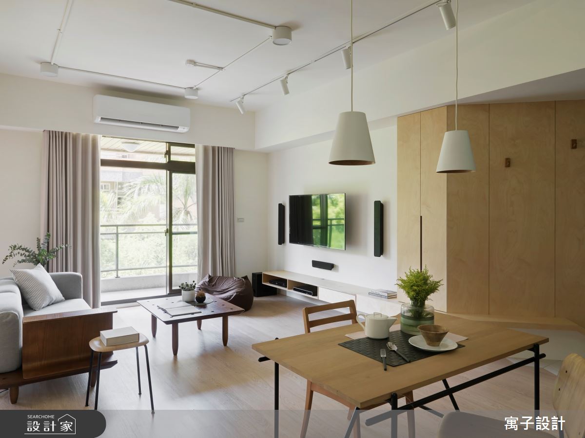 25坪老屋(16~30年)＿北歐風客廳餐廳案例圖片＿寓子設計＿寓子_mumu之3