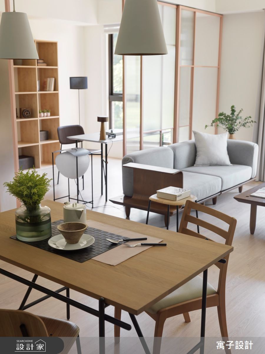 25坪老屋(16~30年)＿北歐風客廳餐廳案例圖片＿寓子設計＿寓子_mumu之4
