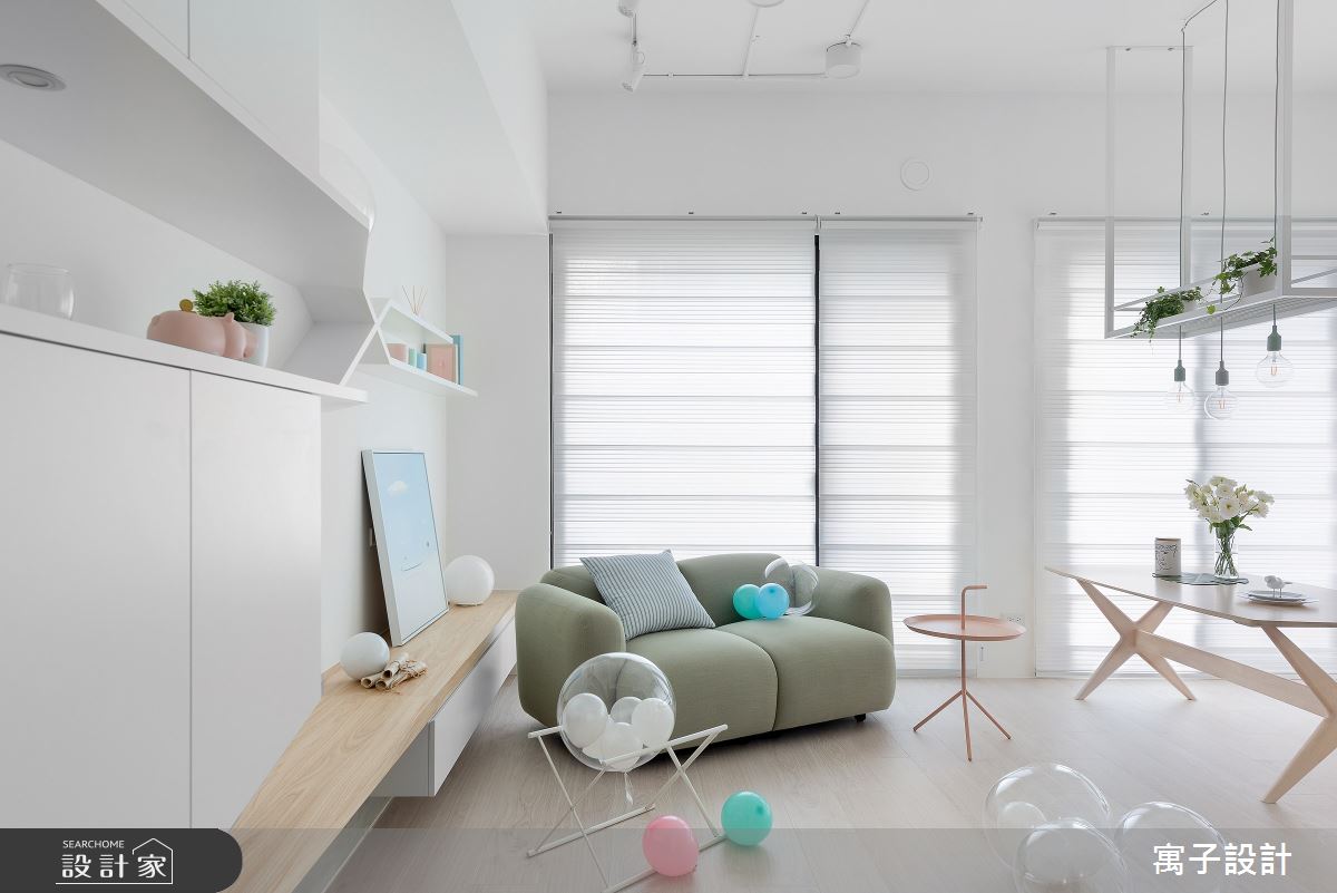 20坪新成屋(5年以下)＿北歐風客廳餐廳案例圖片＿寓子設計＿寓子_泡泡糖之6