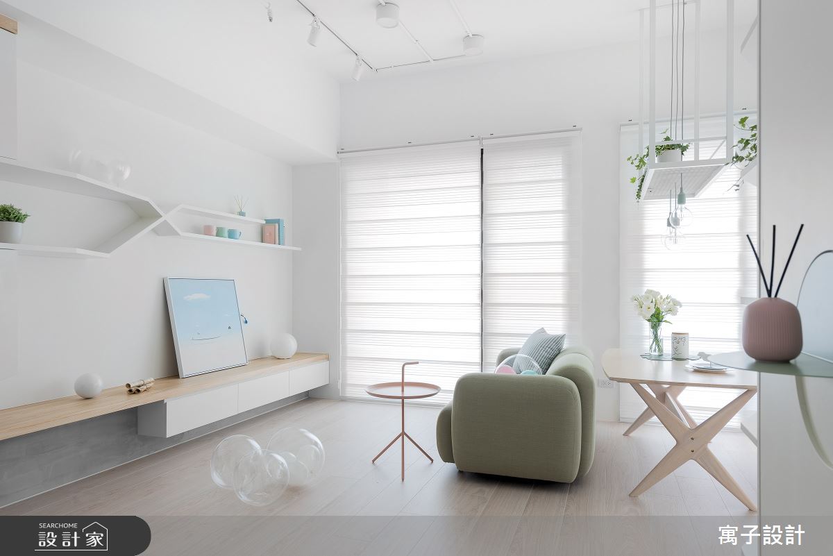 20坪新成屋(5年以下)＿北歐風客廳餐廳案例圖片＿寓子設計＿寓子_泡泡糖之8