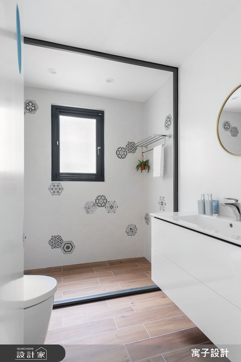 20坪新成屋(5年以下)＿北歐風浴室案例圖片＿寓子設計＿寓子_泡泡糖之15
