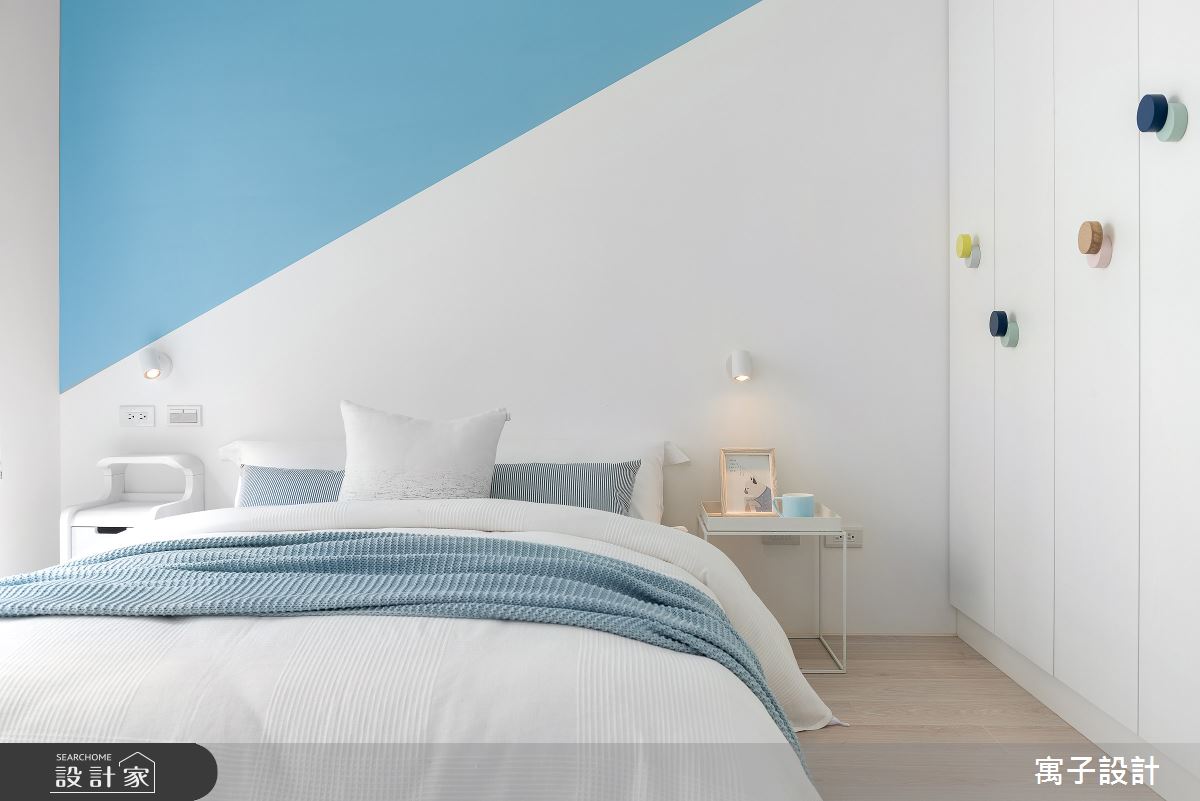 20坪新成屋(5年以下)＿北歐風臥室案例圖片＿寓子設計＿寓子_泡泡糖之13