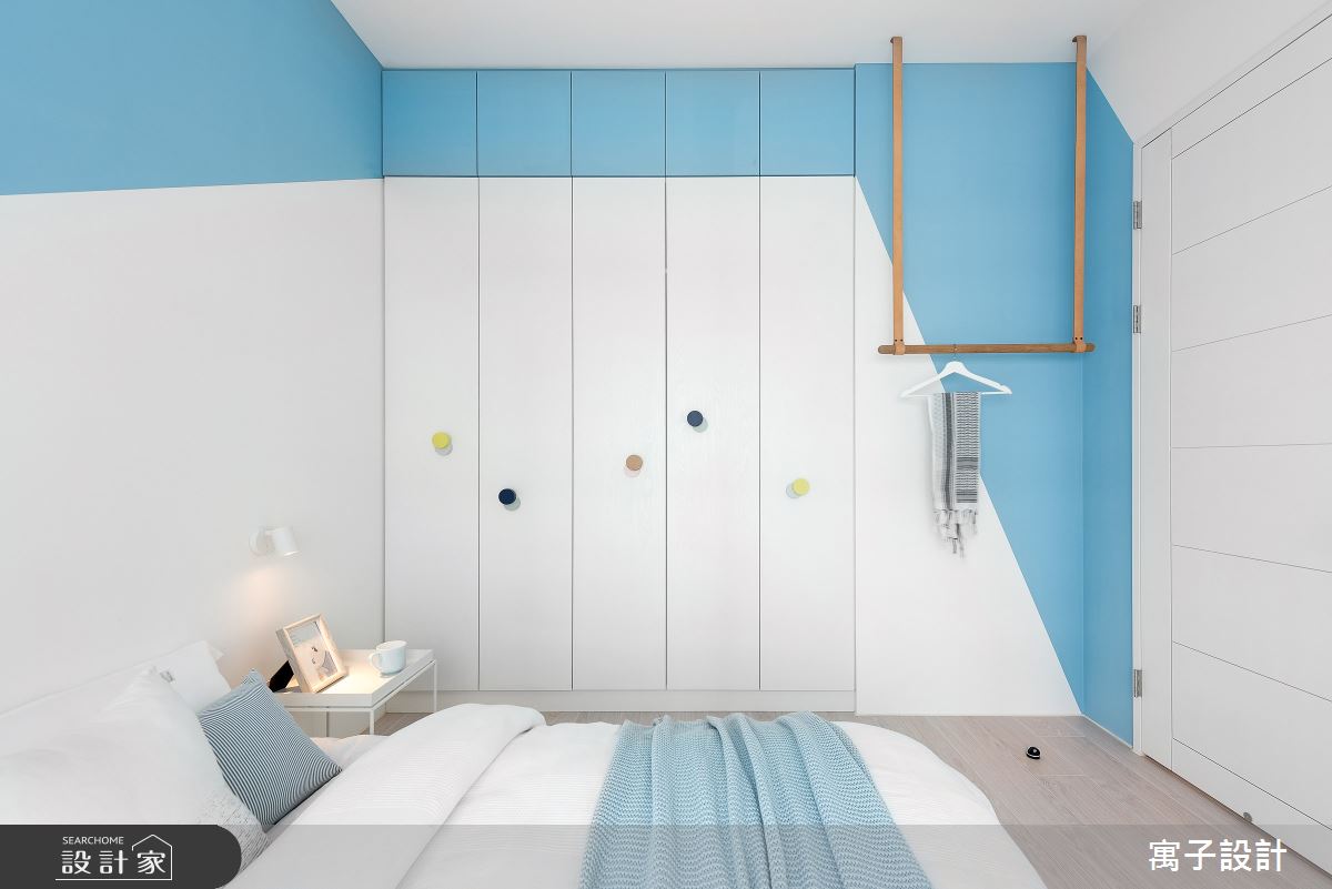 20坪新成屋(5年以下)＿北歐風臥室案例圖片＿寓子設計＿寓子_泡泡糖之14
