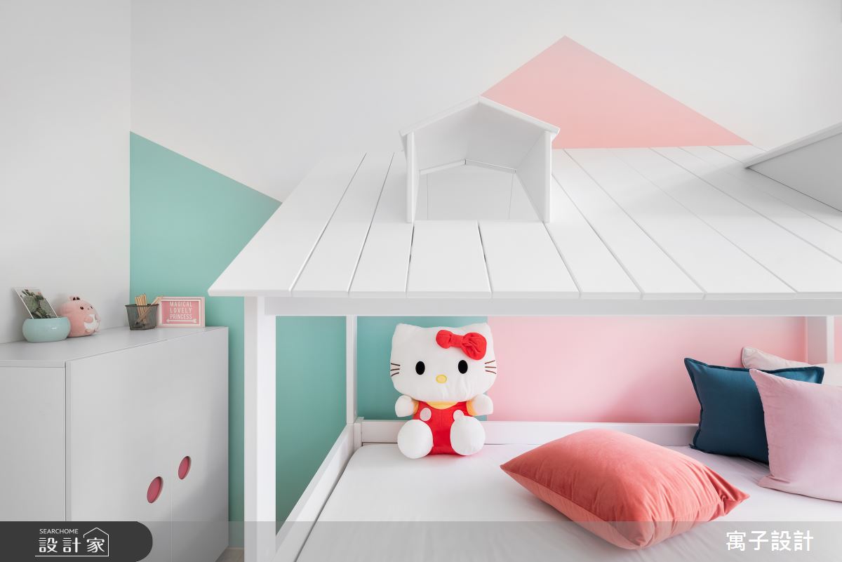 25坪老屋(16~30年)＿北歐風兒童房兒童房案例圖片＿寓子設計＿寓子_冰淇淋之13