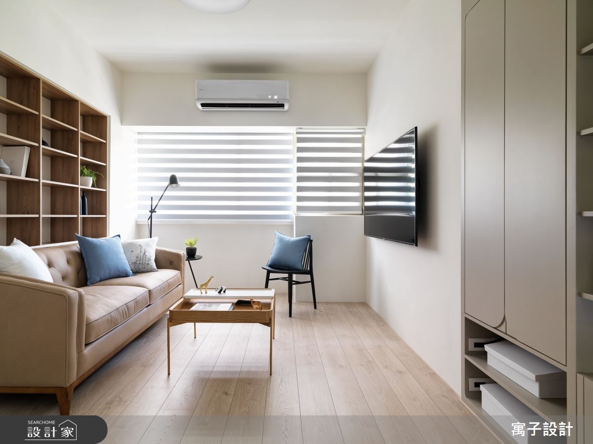 30坪新成屋(5年以下)＿北歐風客廳案例圖片＿寓子設計＿寓子_旅行之2