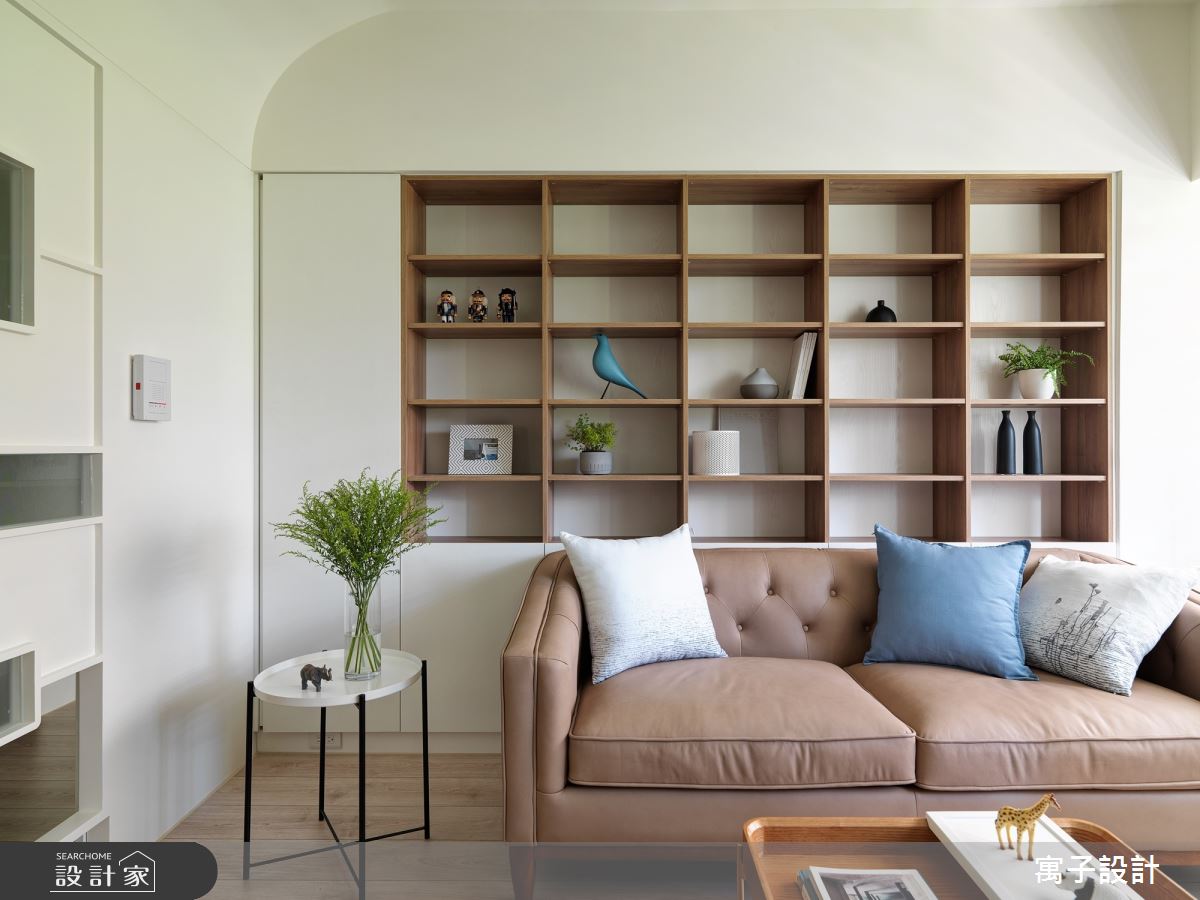 30坪新成屋(5年以下)＿北歐風客廳案例圖片＿寓子設計＿寓子_旅行之4