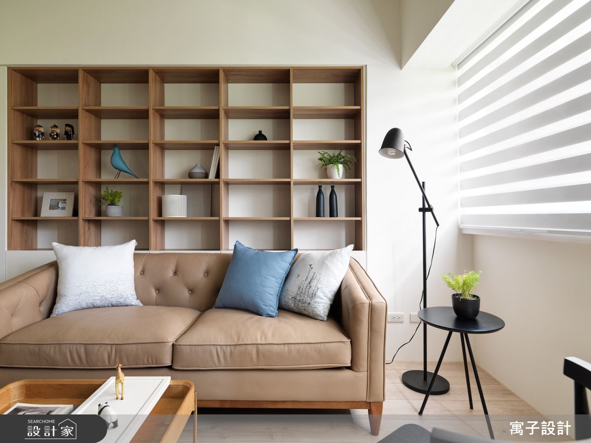 30坪新成屋(5年以下)＿北歐風客廳案例圖片＿寓子設計＿寓子_旅行之5
