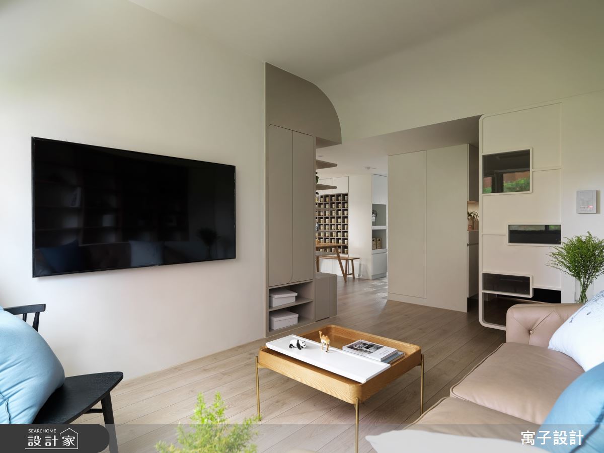 30坪新成屋(5年以下)＿北歐風客廳案例圖片＿寓子設計＿寓子_旅行之6