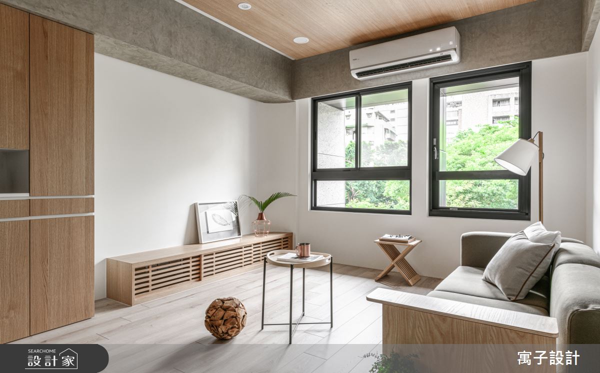 30坪新成屋(5年以下)＿休閒多元客廳案例圖片＿寓子設計＿寓子_木果果之2