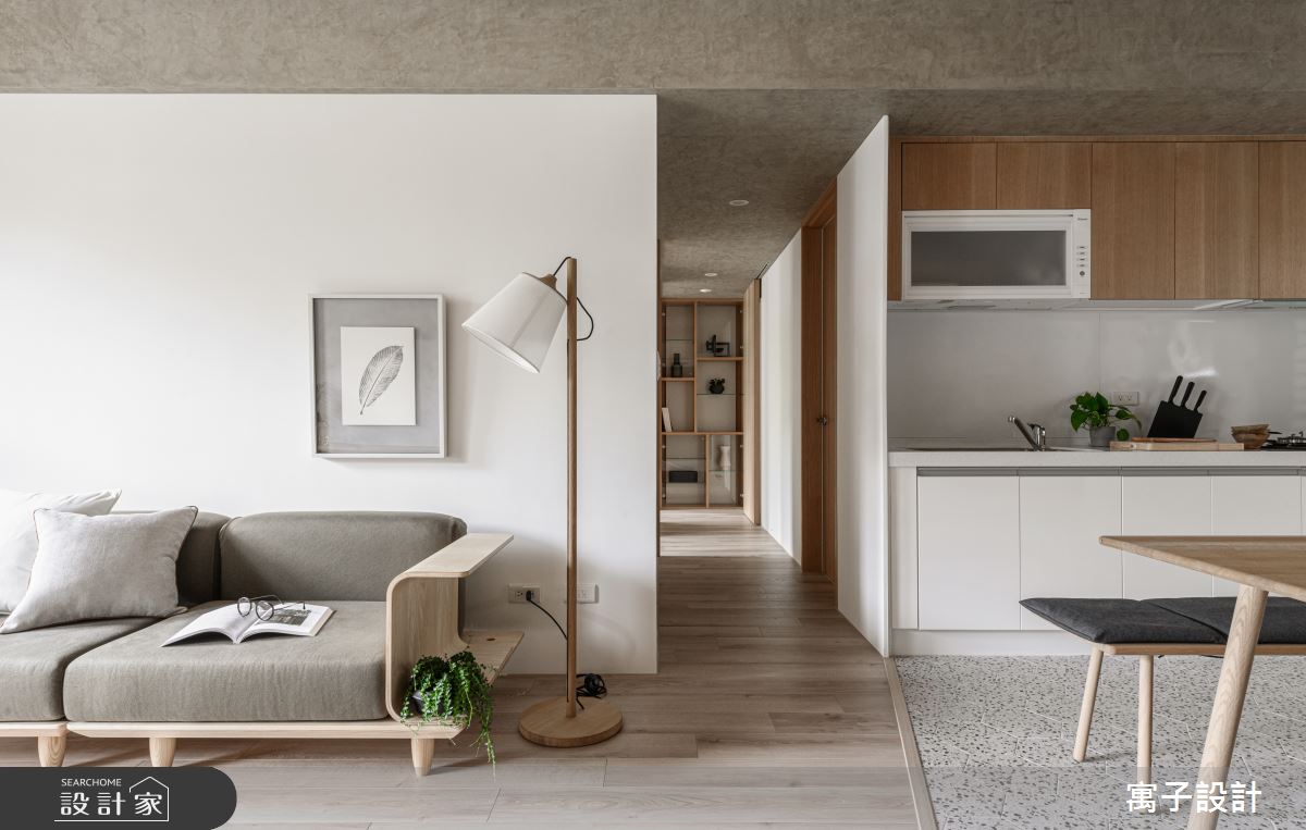 30坪新成屋(5年以下)＿休閒多元客廳案例圖片＿寓子設計＿寓子_木果果之5