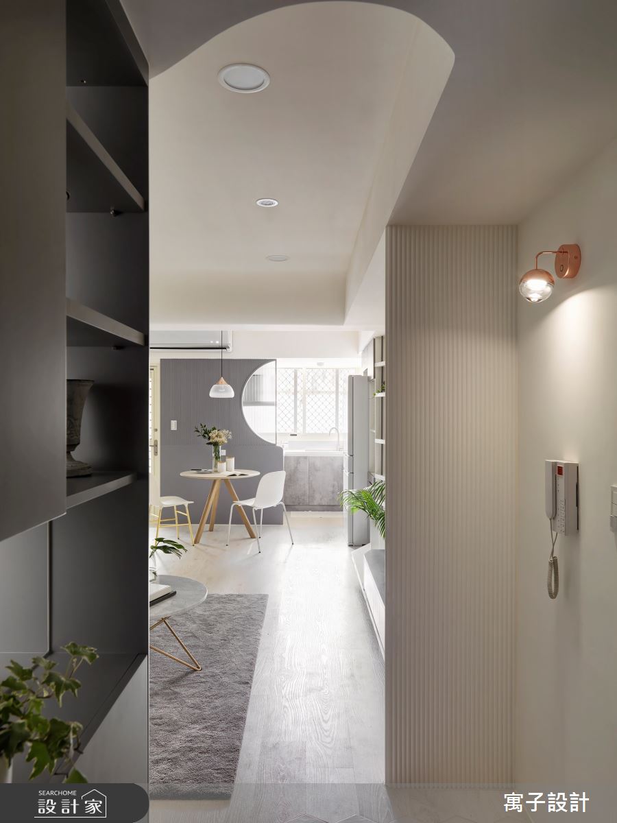 38坪老屋(16~30年)＿休閒多元玄關案例圖片＿寓子設計＿寓子_月之1