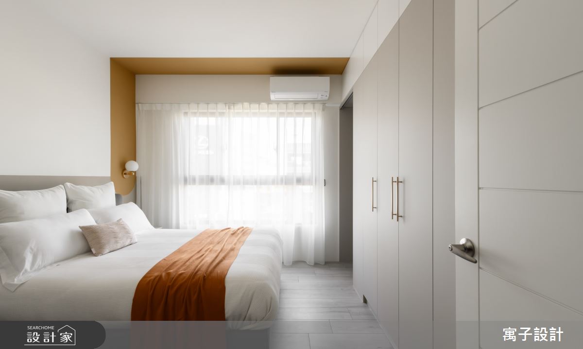 35坪新成屋(5年以下)＿北歐風臥室案例圖片＿寓子設計＿寓子_草原拿鐵之14