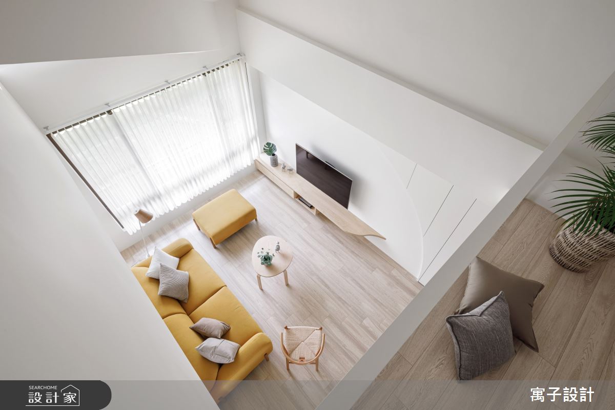 32坪老屋(16~30年)＿北歐風客廳案例圖片＿寓子設計＿寓子_一抹奶油之4