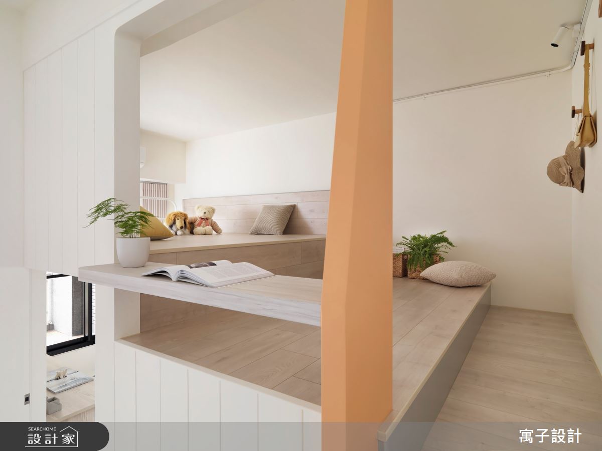 16坪新成屋(5年以下)＿北歐風臥室案例圖片＿寓子設計＿寓子_花圈圈之11
