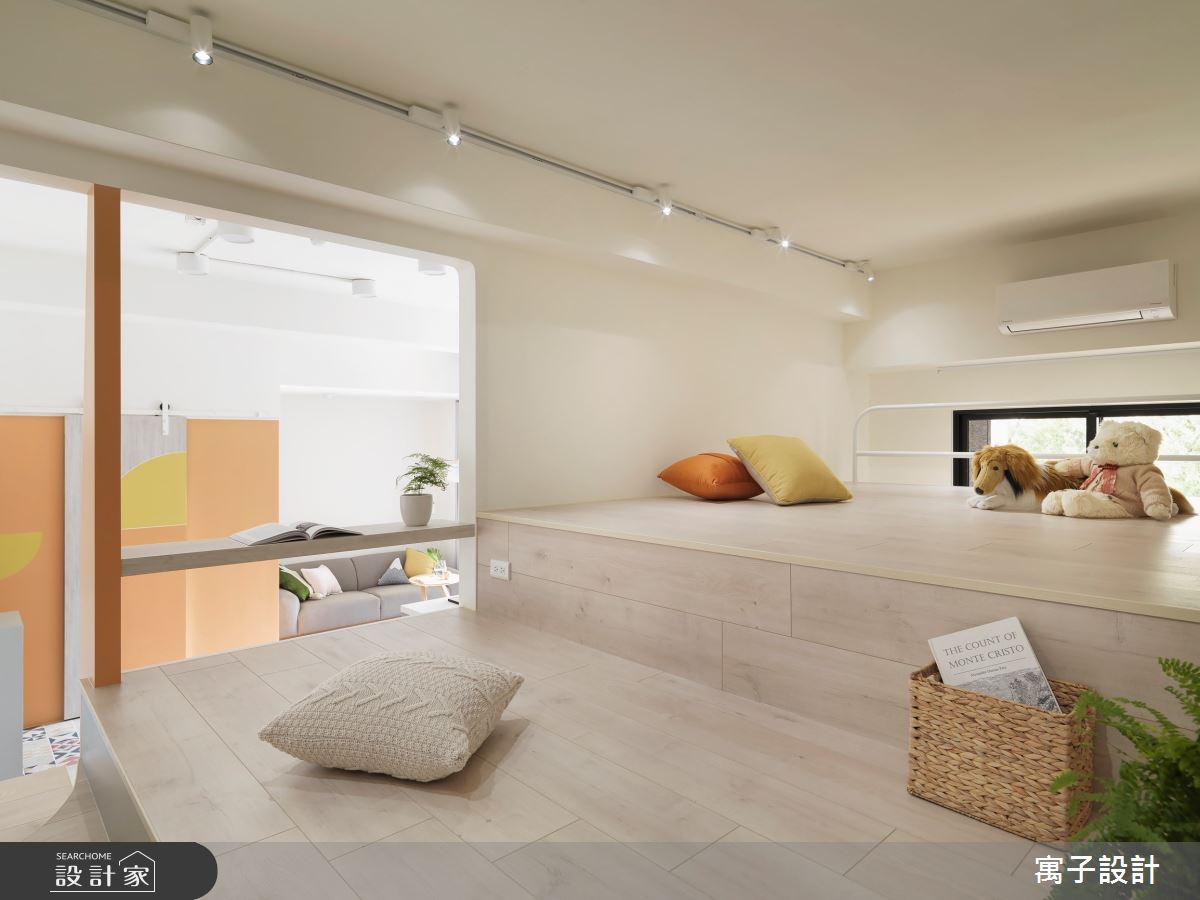 16坪新成屋(5年以下)＿北歐風臥室案例圖片＿寓子設計＿寓子_花圈圈之12