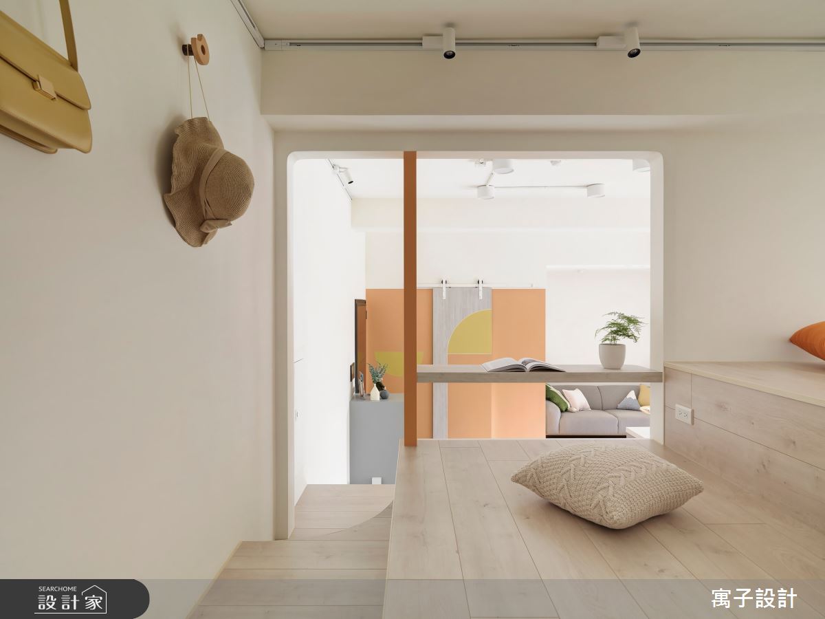 16坪新成屋(5年以下)＿北歐風臥室案例圖片＿寓子設計＿寓子_花圈圈之10