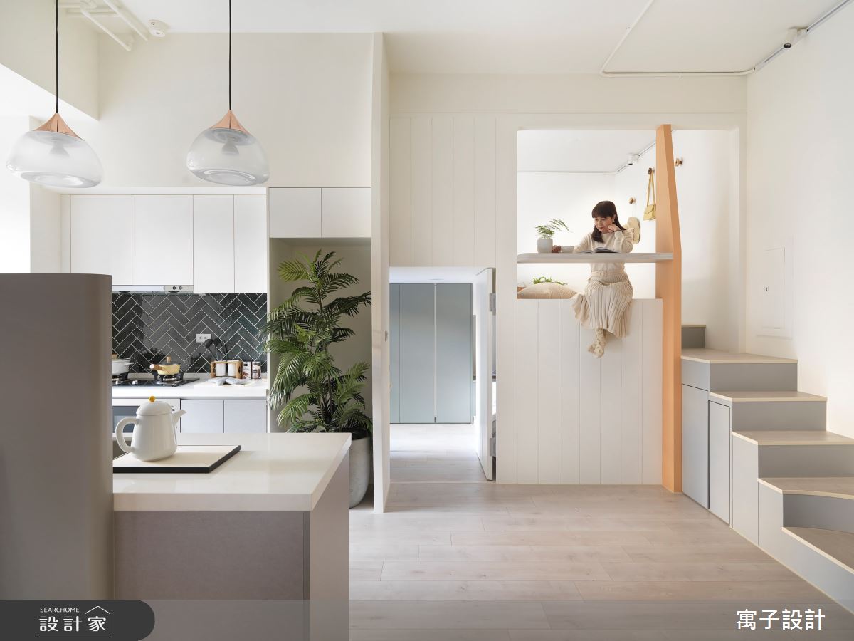 16坪新成屋(5年以下)＿北歐風案例圖片＿寓子設計＿寓子_花圈圈之7