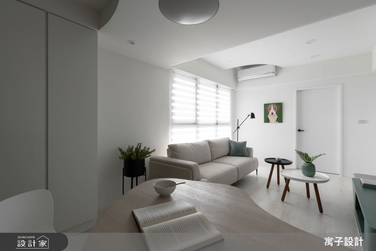 20坪新成屋(5年以下)＿北歐風客廳案例圖片＿寓子設計＿寓子_彼得潘之6