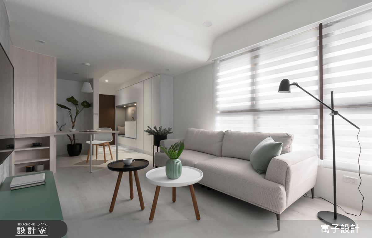 20坪新成屋(5年以下)＿北歐風客廳案例圖片＿寓子設計＿寓子_彼得潘之7