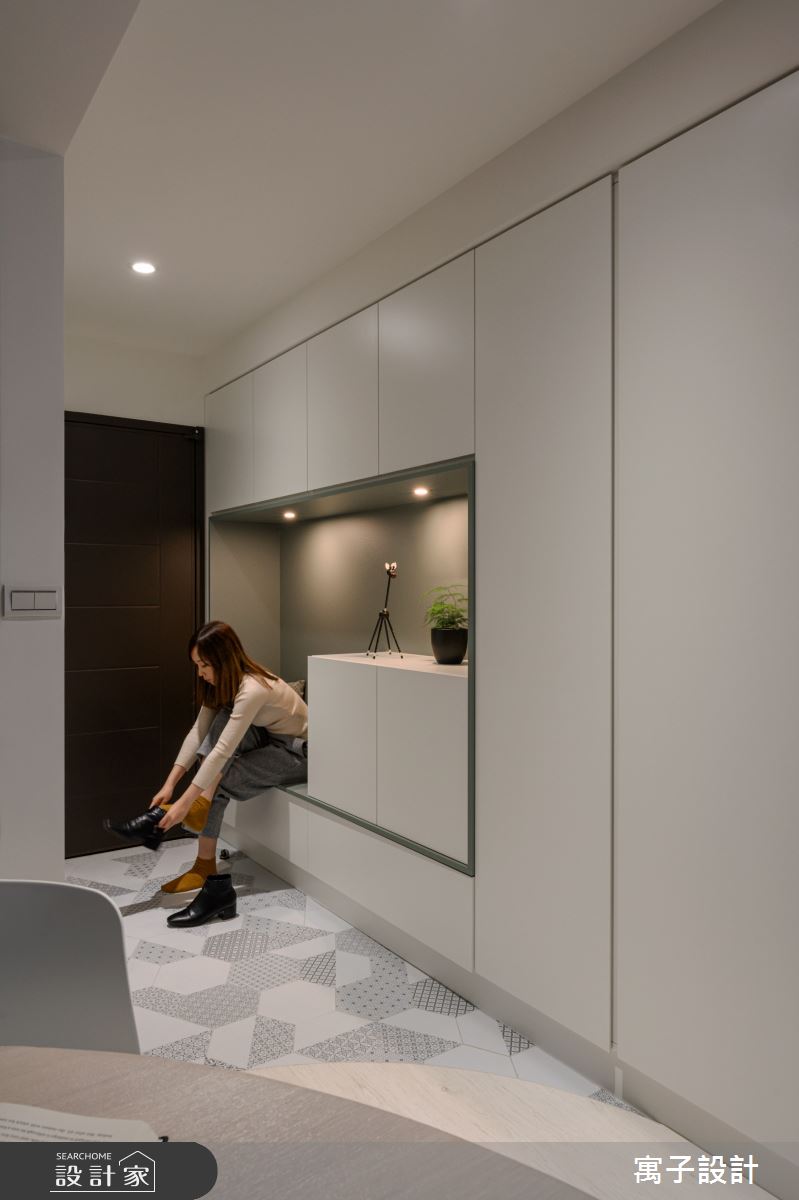 20坪新成屋(5年以下)＿北歐風玄關案例圖片＿寓子設計＿寓子_彼得潘之9