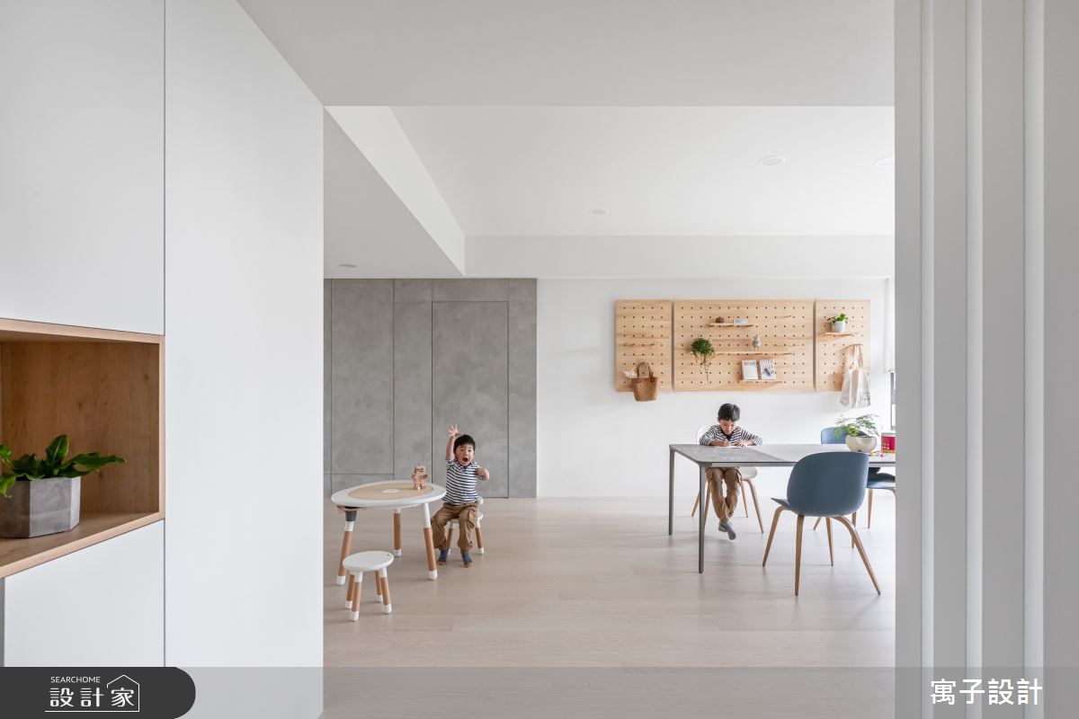 35坪新成屋(5年以下)＿北歐風餐廳案例圖片＿寓子設計＿寓子_光合森林之1