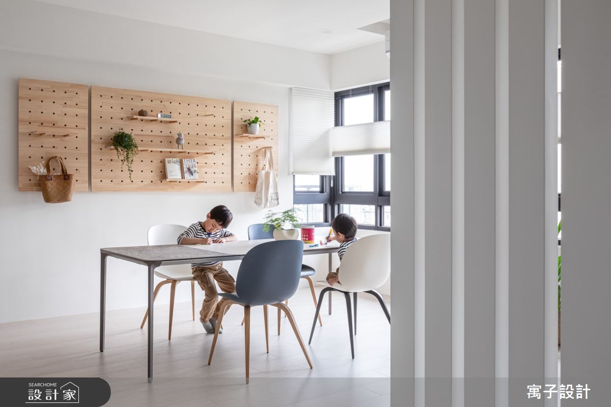35坪新成屋(5年以下)＿北歐風餐廳案例圖片＿寓子設計＿寓子_光合森林之2