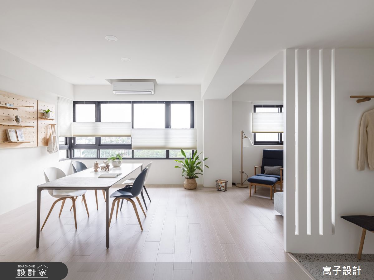 35坪新成屋(5年以下)＿北歐風餐廳案例圖片＿寓子設計＿寓子_光合森林之3