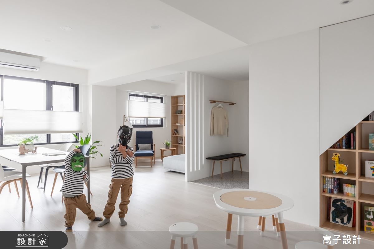 35坪新成屋(5年以下)＿北歐風兒童房兒童房案例圖片＿寓子設計＿寓子_光合森林之10