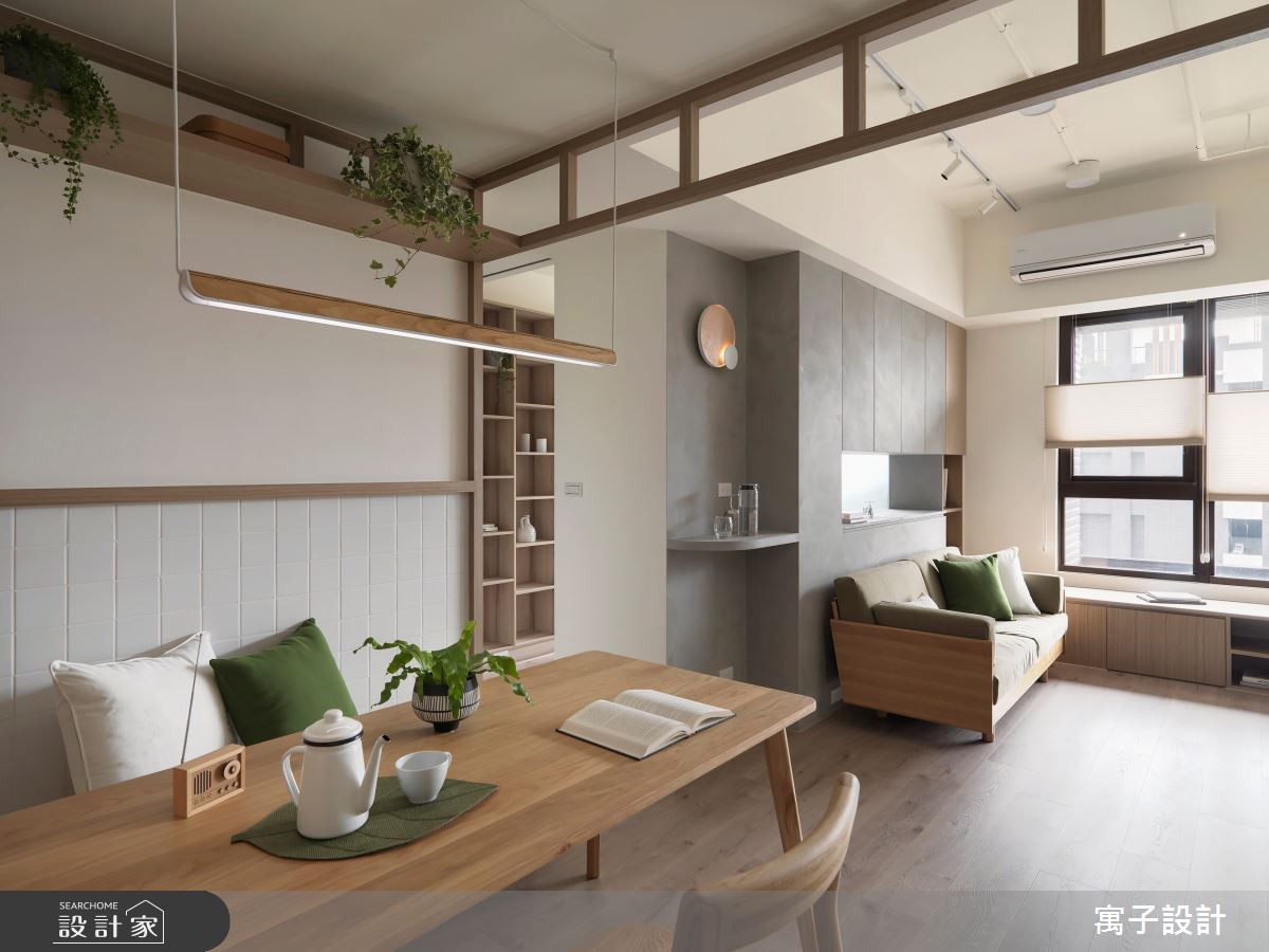 30坪新成屋(5年以下)＿北歐風餐廳臥榻案例圖片＿寓子設計＿寓子_日日之3